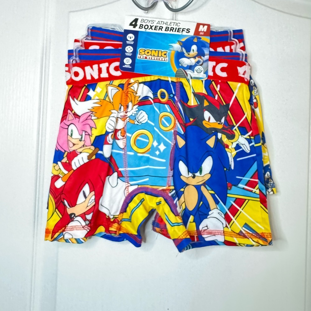 🆕 NWT Boys Sonic Boxer Briefs - Multi-Color